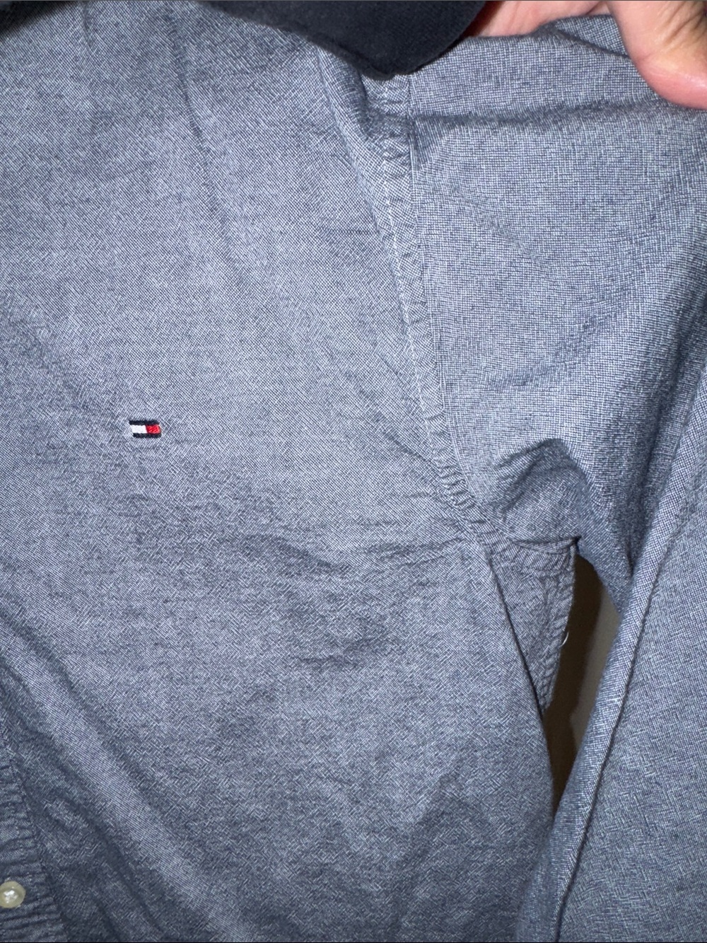 Tommy Hilfiger- Blue Button Down Shirt Size Medium 👔 - Picture 9 of 15